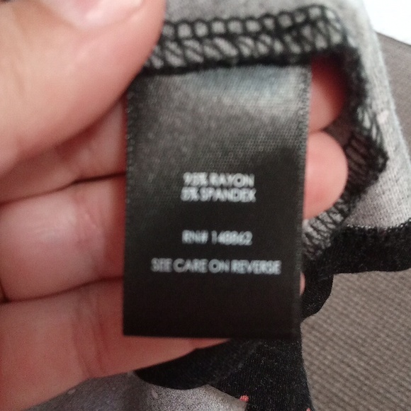 TORRID Size 2 Dress Black with small colourful patterns - Picture 4 of 7